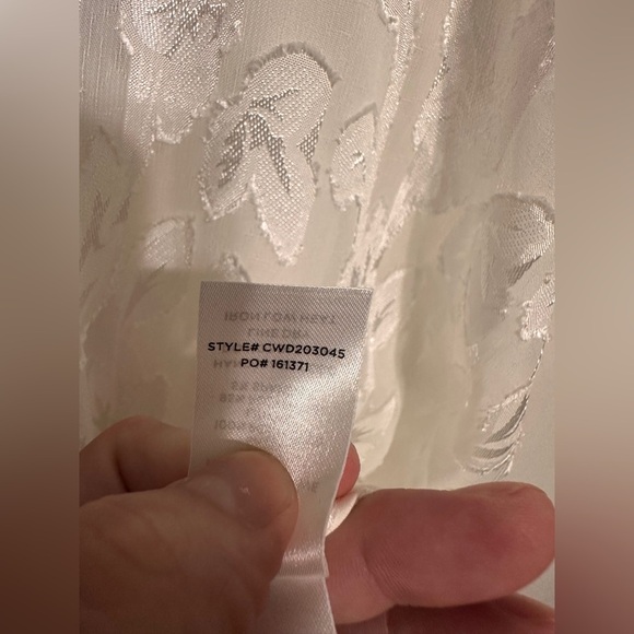 Lulu’s Make It Mesmerizing White Jacquard Tiered Midi Dress size XL - Picture 6 of 7